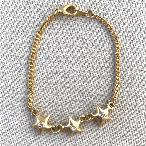 Gold Colored Stars Bracelet - Picture 1 of 2